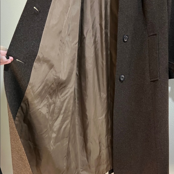 Women's Brown Trench Coat Wool and Alpaca. Made in Austria - Picture 8 of 15